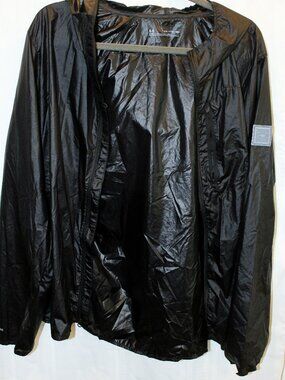Under Armour Storm Men’s XXL Black Hooded Windbreaker Rain Jacket Fitted